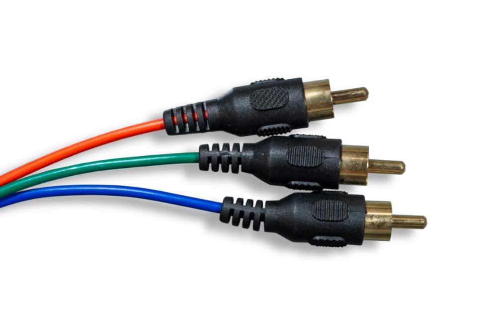 CableLeader HD15 Male to RCA Male X 3 Gold 10FT Black