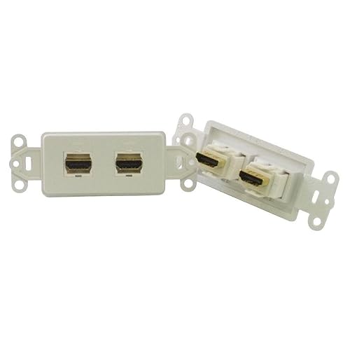 PowerBridge HDMI-2-WH Pass-Thru Decora Insert with Dual HDMI (Each, White)