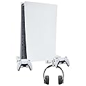 Wabracket Wall Mount Kits for PS5, 6 in 1 Sturdy Wall Mount Brackect Holder for PS5, Compatiable with Both Digital and Disc Version, with Detachable
