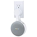 AMORTEK Outlet Wall Mount Holder for Google Nest Mini (Home Mini 2nd Gen and 1st Gen), A Space-Saving Accessories for Google Nest Mini Voice Assistant