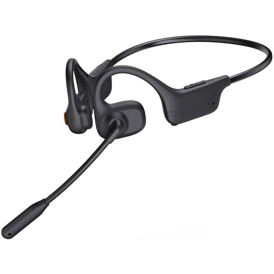 voijump Open Ear Headphones with Mic, Bluetooth Wireless Headset with Microphone, Multipoint Connect Bluetooth 5.3 Headphone, Sweatproof Wireless…