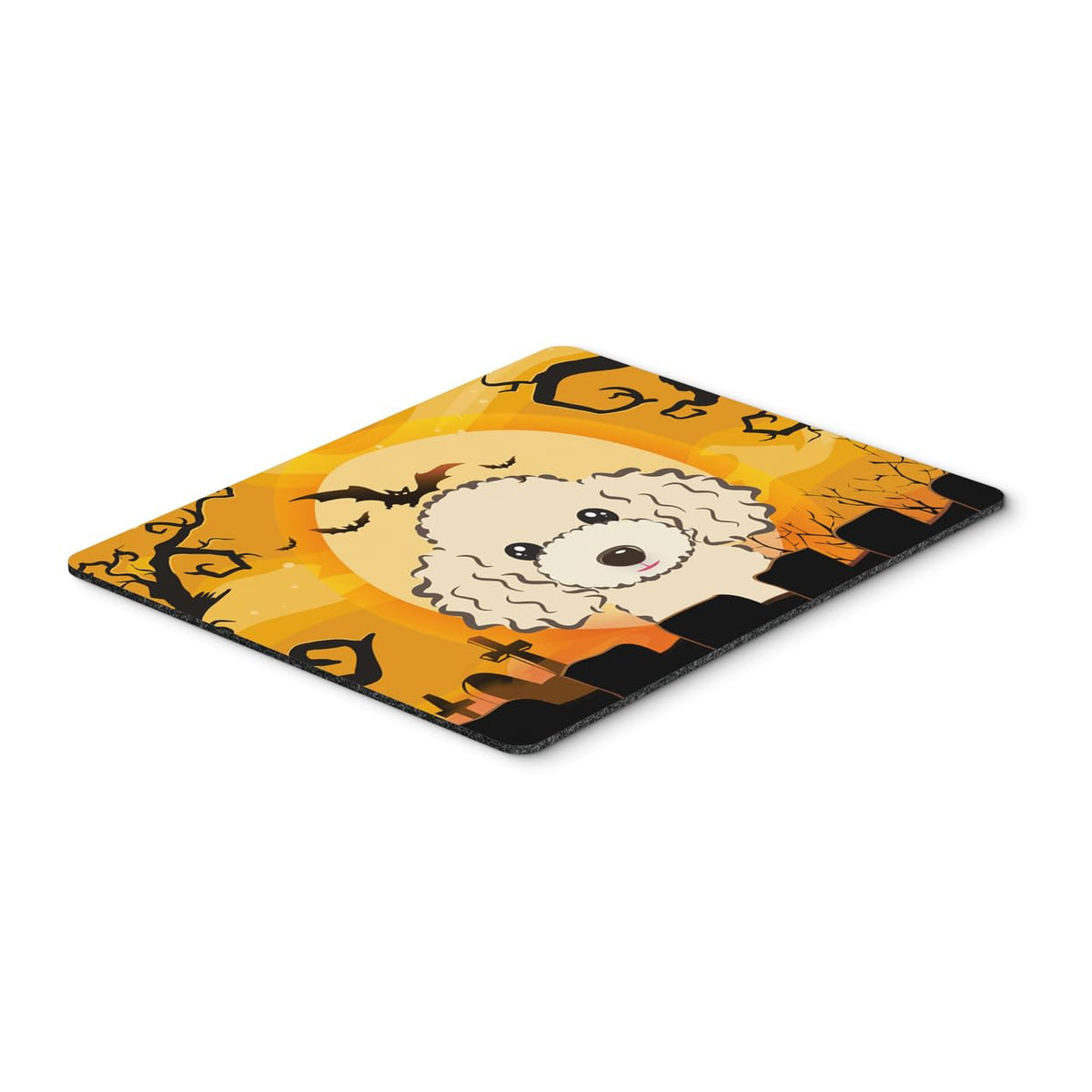 Caroline's Treasures BB1816MP Halloween Buff Poodle Mouse Pad, Hot Pad or Trivet for Home Office Gaming Working Computers Laptop Mouse Mat,Washable