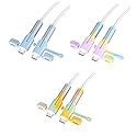 [3 Pairs] Charging Cable Protector - Durable Silicone Charger Cable Protector for Cord Protection - for Home, Office, Travel (Android C-C)
