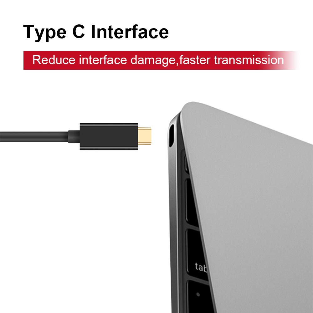UPGROW USB C to DVI Cable 4K@30Hz 4FT USB Type-C to DVI Male Support iPhone 16 Pro/Max, MacBook Pro/Air 2025, iPad Pro, iMac, S23, XPS 17, Surface