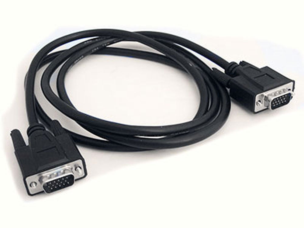 15' 15-pin VGA (M) to 15-pin VGA (M) Cable (Black)