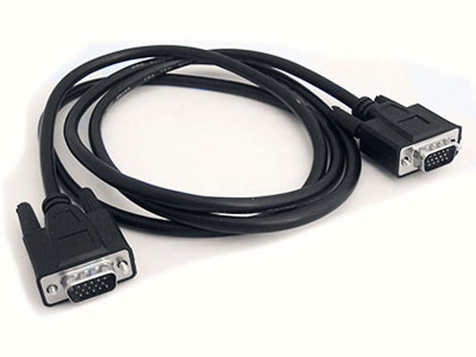 15' 15-pin VGA (M) to 15-pin VGA (M) Cable (Black)