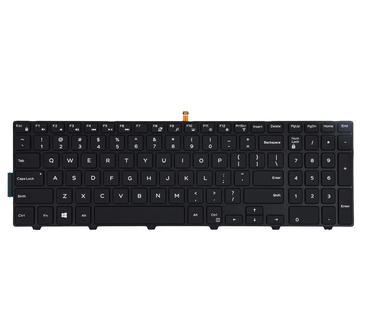 Keyboard Replacement for Dell inspiron 15 3000 5000 3541 3542 3543 3551 3552 3558 3593 5542 5545 5547 5755 5551 5558 5552 5758 5759 5559, inspiron 17