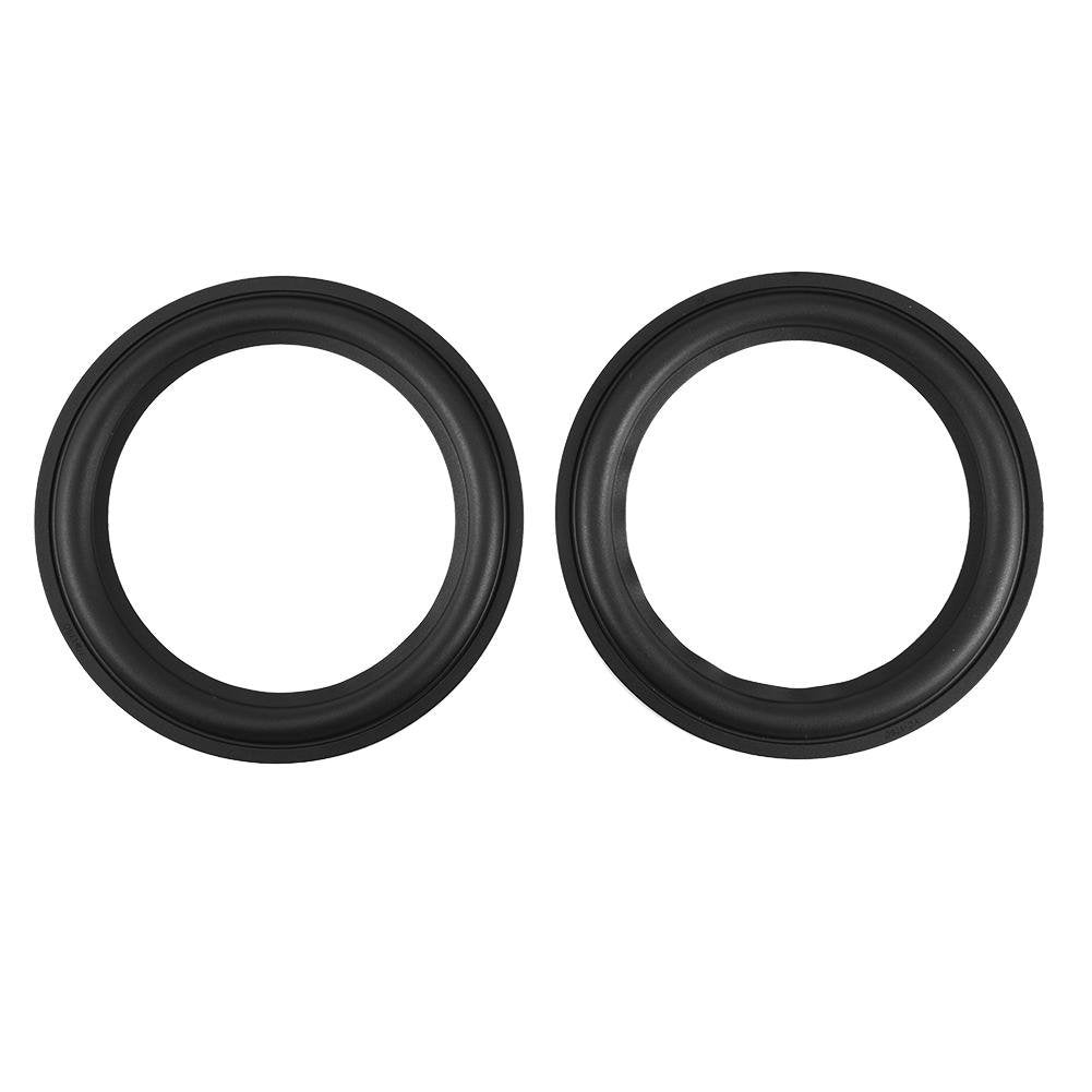 8" Speaker Edge Repair Kit, 2Pcs 8inch Perforated Foam Surround Rings Replacement Parts for Subwoofer Speaker Repair or DIY (Black)