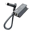 HVMKSR Starlink Ethernet Adapter for Gen 2 / V2 Rectangular Satellite, Gigabit RJ45 Wired Network Interface, High-Speed & Stable External Connection