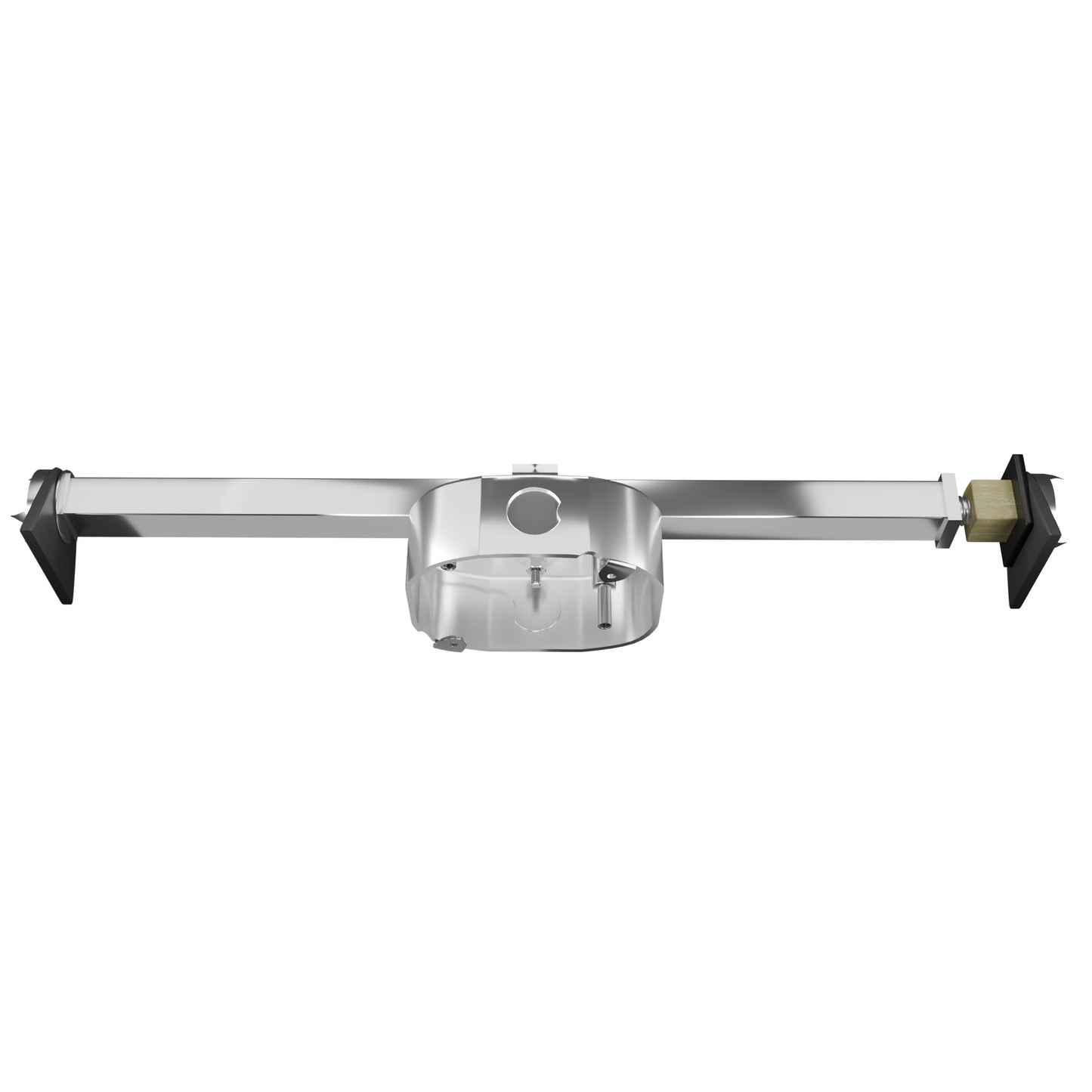 OHLECTRIC Saf-T-Brace For Ceiling Fans - Features 3 Teeth, Twist and Lock Design, 1.5" Heavy Duty Metal Electrical Box - Secure Installation For New