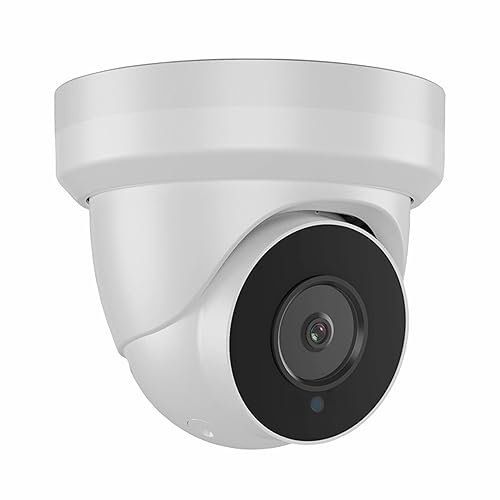 Vonnision 4K 8MP Security PoE IP Camera 80ft IR Night Vision Turret Dome Camera Outdoor with Microphone/Audio?2.8mm Fixed Lens?110°Wide Angle?IP66