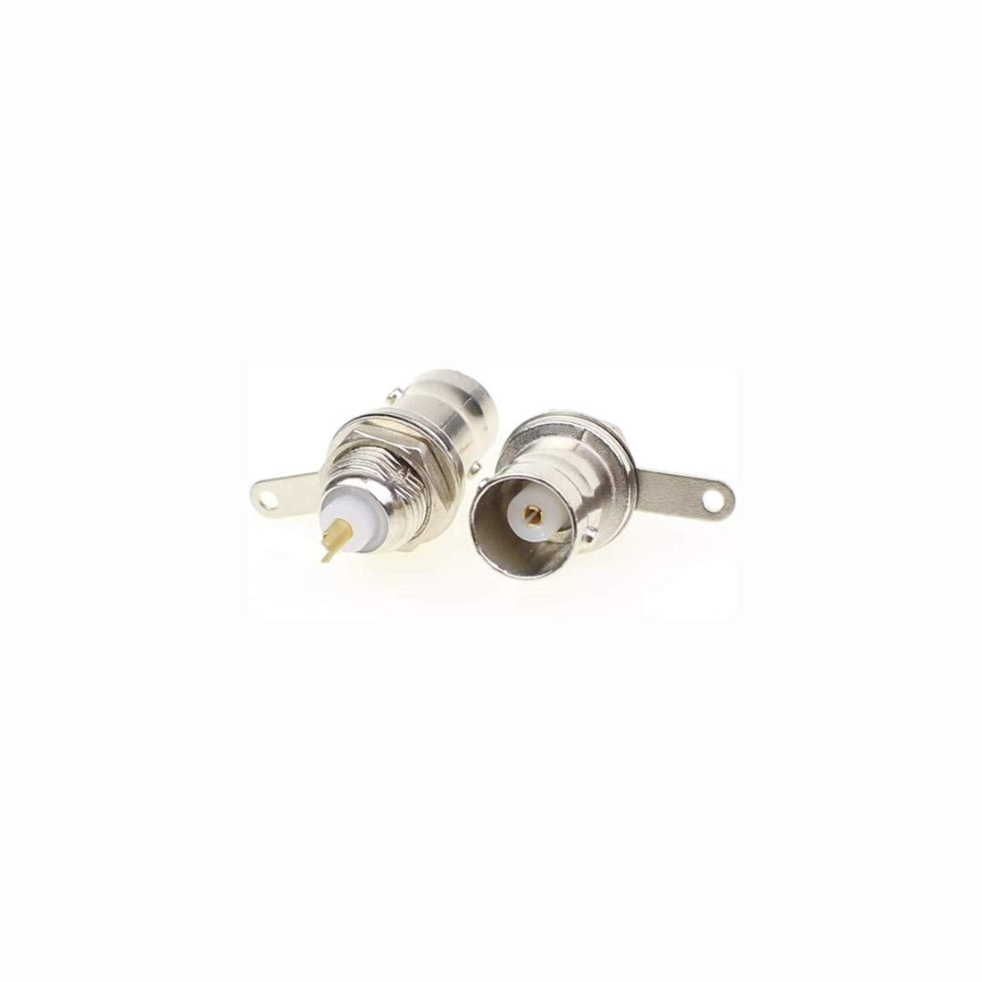 bnafes BNC Chassis Panel Mount Socket Female Jack Solder Type Connectors Adapter 12-Pack Used On Test Equipment