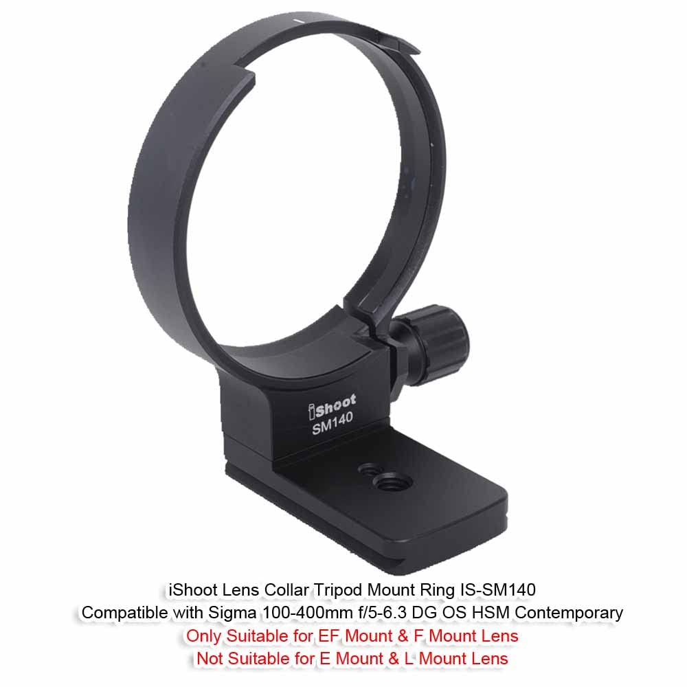 Lens Collar Tripod Mount Ring Compatible with Sigma 100-400mm f/5-6.3 DG OS HSM Contemporary (EF & F Mount Lens), Bottom is ARCA Fit Quick Release