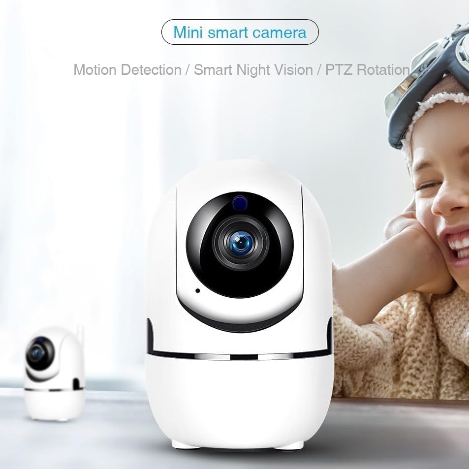 FANTIA Indoor Surveillance Camera, Indoor Surveillance Camera, WiFi Camera, Motion Detection, Two-Way Audio, 360° for Babies/Pets