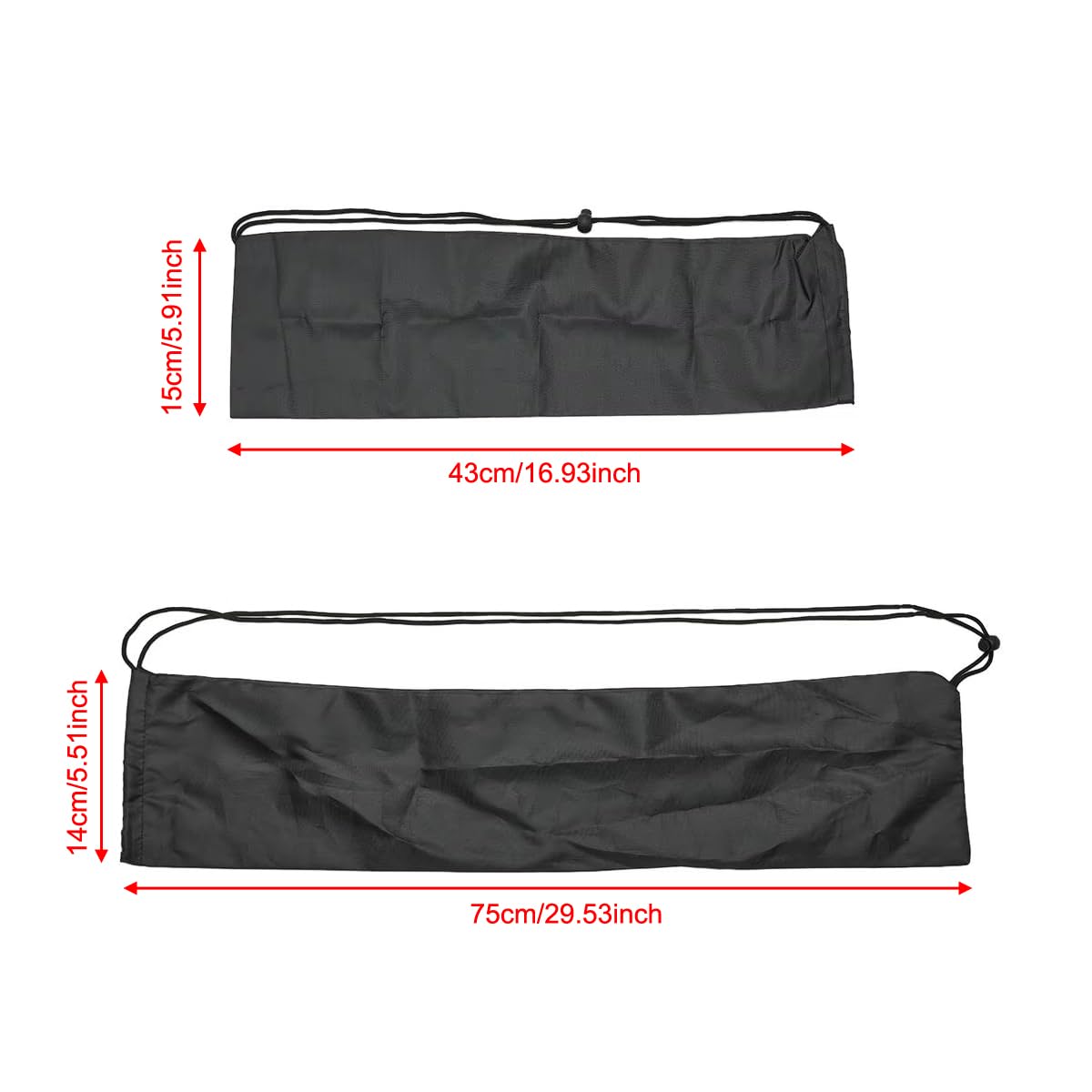 ThtRht 4 Pack Tripod Carrying Case Bag with Drawstring Portable Compact Dust Cover Storage Organizer Sleeve Pouch for Light Stand Monopod Umbrella