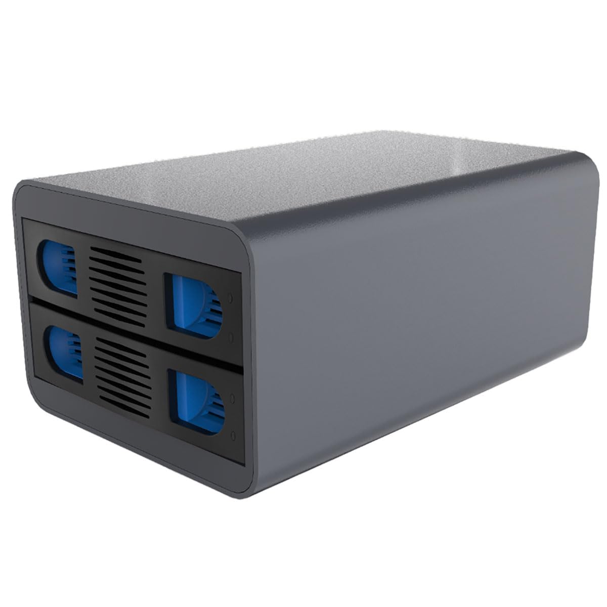 IO Crest 2 Bay Tool Less Tray Hot Swappabe 2.5" 3.5" SATA Non Raid External USB 3.0 Enclosure SY-ENC50124