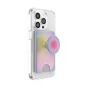 PopSockets Adhesive Phone Wallet and Card Holder with Grip, Purple - Aura