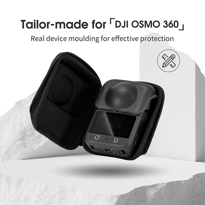 XYYORITRIX Mini Bag Case for DJI OSMO 360 camera,Carrying Portable Storage boxes Accessory,Half-open design, Half-open design, can be connected to a