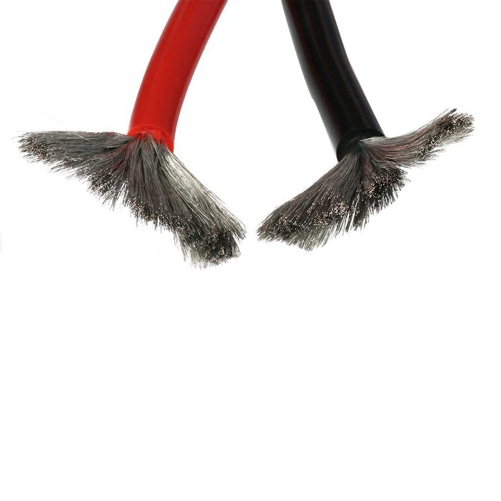 BNTECHGO 6 Gauge Silicone Wire 5 ft Red and 5 ft Black Flexible 6 AWG 3200 Strands of 0.08mm tinned Copper Wire