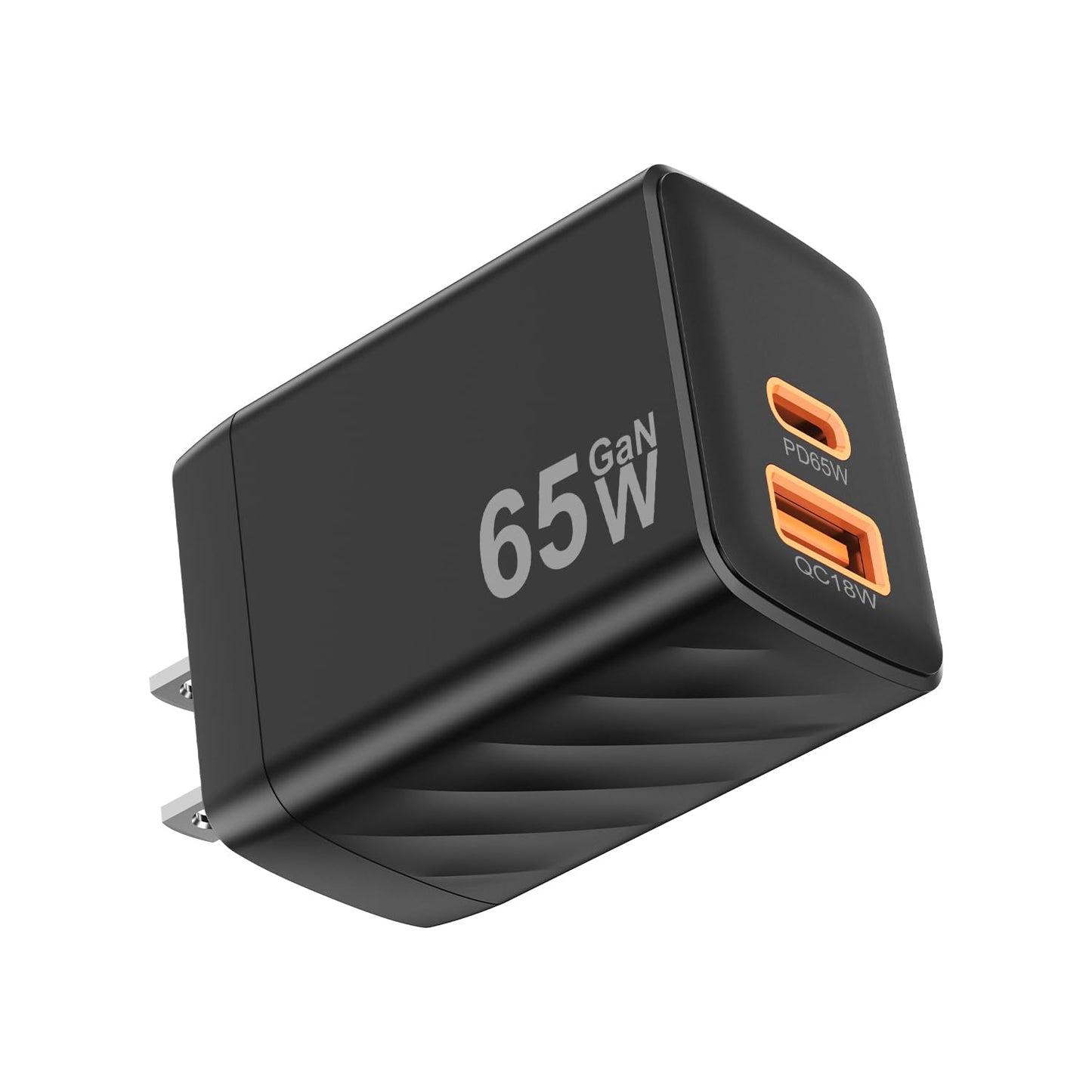 CUGUNU 65w USB C Charger Block, GaN Nano Super Fast Charging Wall Plug Port Pd Dual A & Type C Power Adapter Brick Cube for MacBook Pro/Air, iPad
