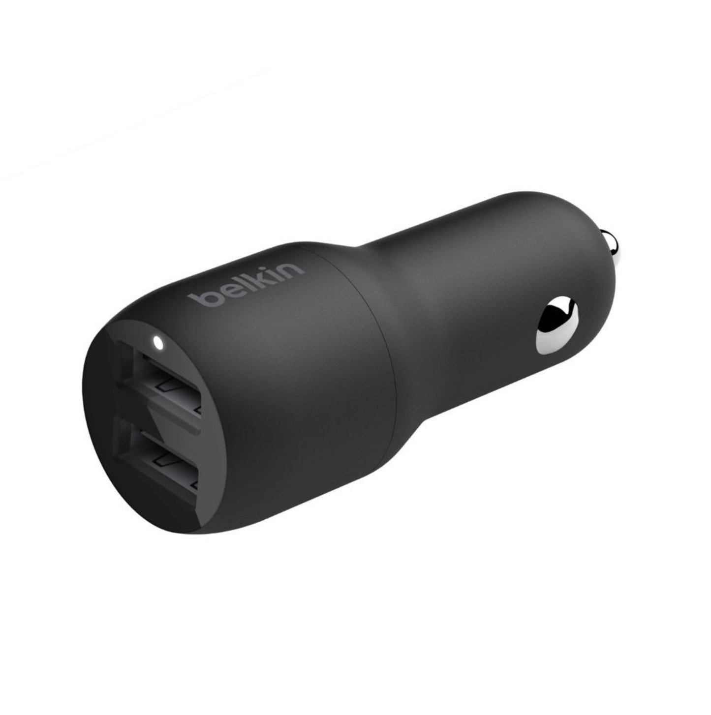 Belkin 24 Watt Dual USB Car Charger - 2 12W USB A Ports with USB-C Cable for Fast Charging Apple iPhone 14, 14 Pro, 14 Pro Max, iPhone 13, Samsung
