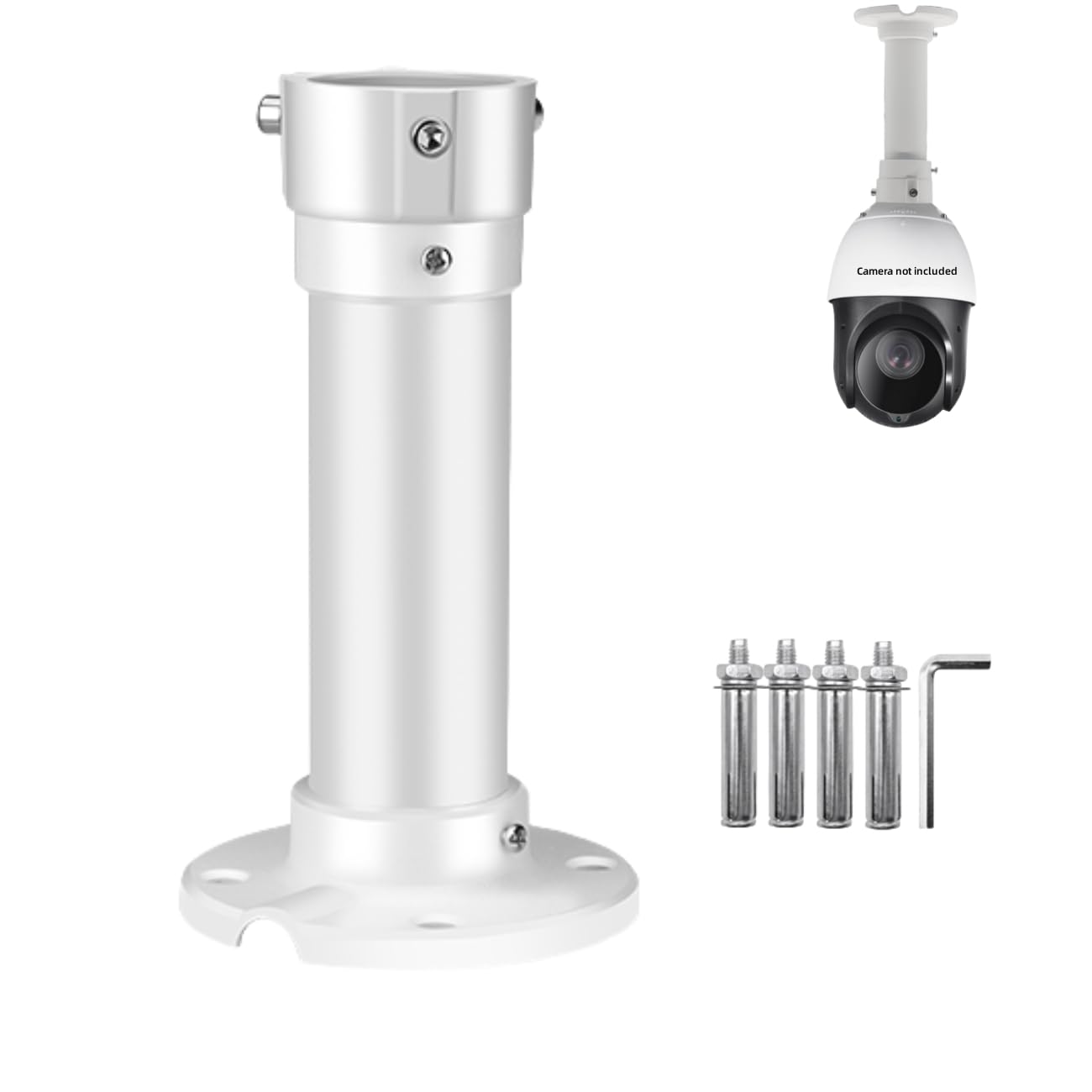 CCTV Security Camera Pendant Wall Ceiling Mount Bracket, I-Type Dome PTZ Camera Universal Camera Wall Mounting Bracket for CCTV Surveillance Camera/IP
