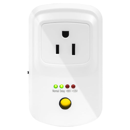 ENDMAN Refrigerator Surge Protector with 120dB Power Failure Alarm - 3-Min Delay Voltage Guard for Garage Freezers & Medical Fridges - Prevents