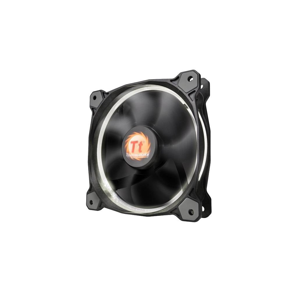 Thermaltake RIING 120mm Red LED Ultra Quiet High Airflow Computer Case Fan White