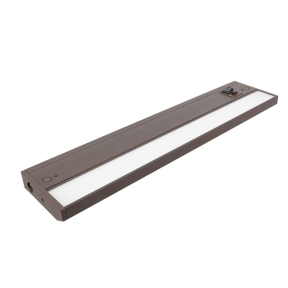 American Lighting 3-Complete LED Undercabinet Fixture, Adjustable 2700K-3000K-4000K Warm White, White, and Ultra Warm White Color, 16-Inch, Dark