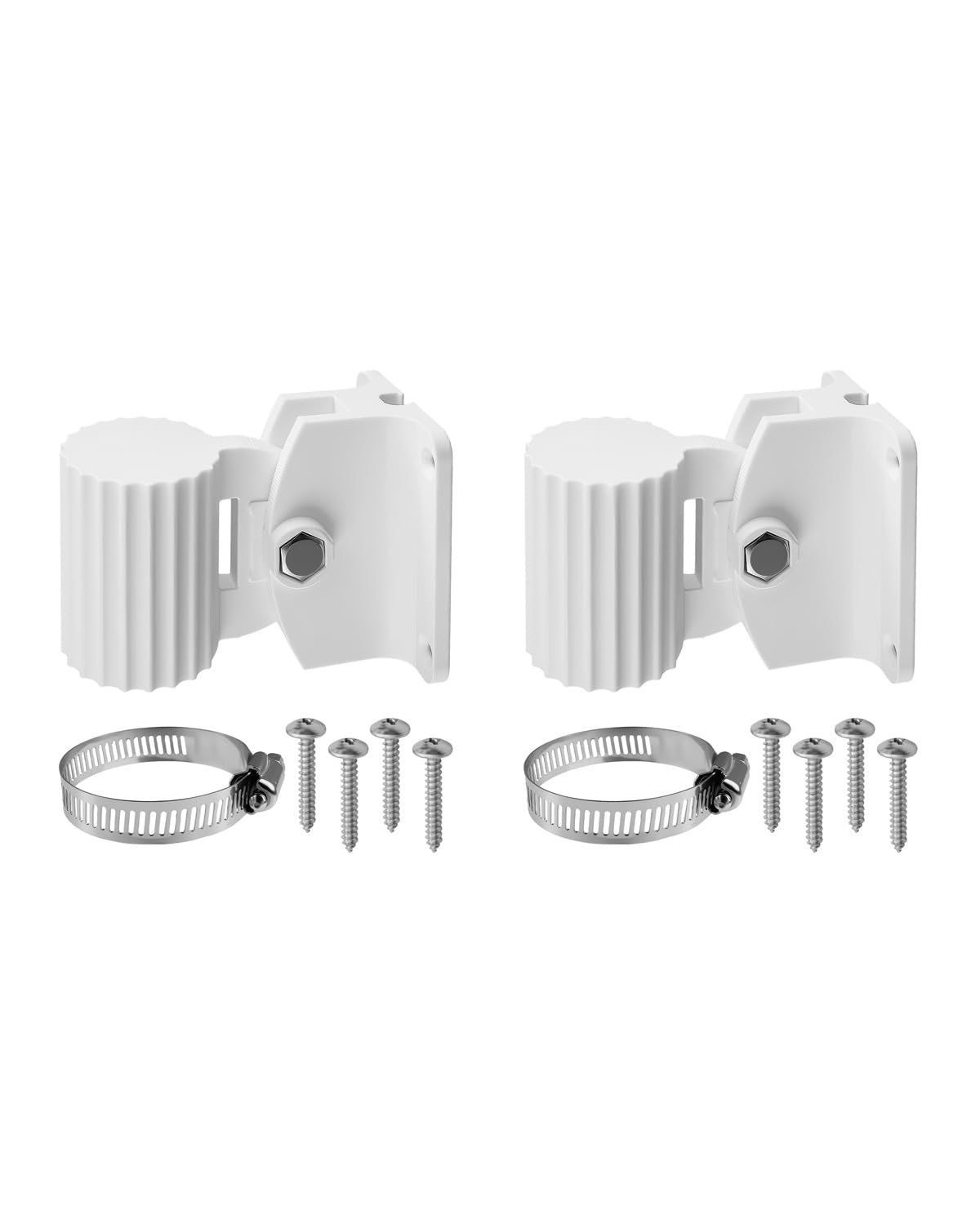Wall Mount Bracket 2Pcs Fit for Ubiquiti NanoStation NS-5AC Loco5AC NSM5 LocoM5 NSM2 LocoM2 LTU Lite - Adjustable Outdoor Wireless Bridge Mount Fit