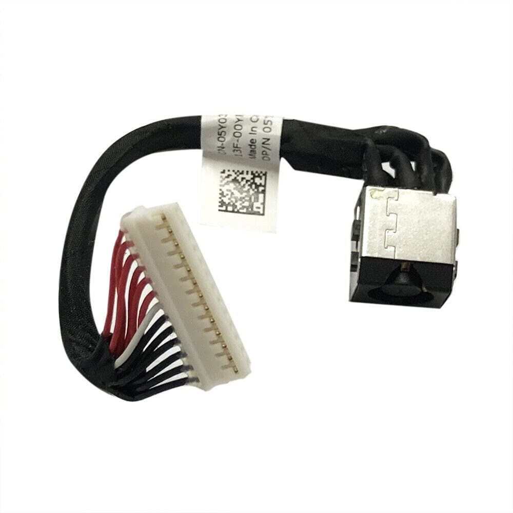 GinTai Laptop AC DC Jack Power Cable Plug in Charging Port Cable Connector Socket with Wire for DELL G7 17 7700 P46E (CB33) P46E001 5Y03V 5Y03V
