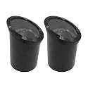 Lumina Lighting 12V Low Voltage Landscape Lighting PVC Adjustable Black Well Light for Yard,Garden,Lawn,Flower Bed or Tree Inground Light with Glass
