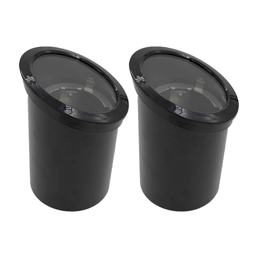 Lumina Lighting 12V Low Voltage Landscape Lighting PVC Adjustable Black Well Light for Yard,Garden,Lawn,Flower Bed or Tree Inground Light with Glass