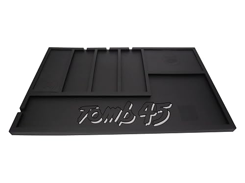 Powered Mat by Tomb45, organizing mat with wireless charging capability, Fast wireless charging for phone, airpods, powerclips attached to clippers