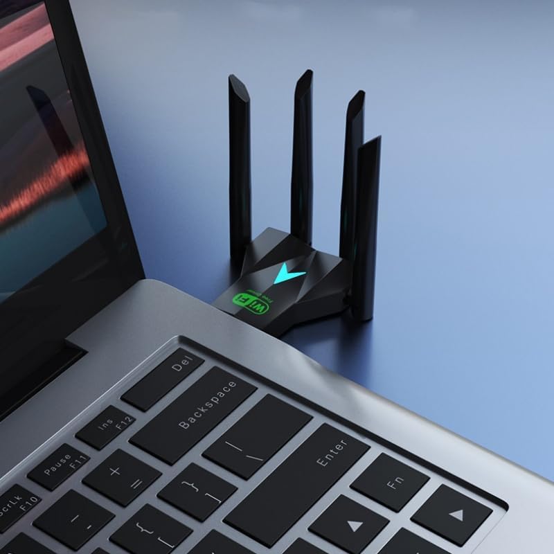 AC1300 USB WiFi Adapter, Suitable for PC Desktop 2.4G/5G Dual Band 1300M Wireless Network Adapter, WiFi Dongle, Supports Windows 11/10/8.1/8/7/XP/Mac