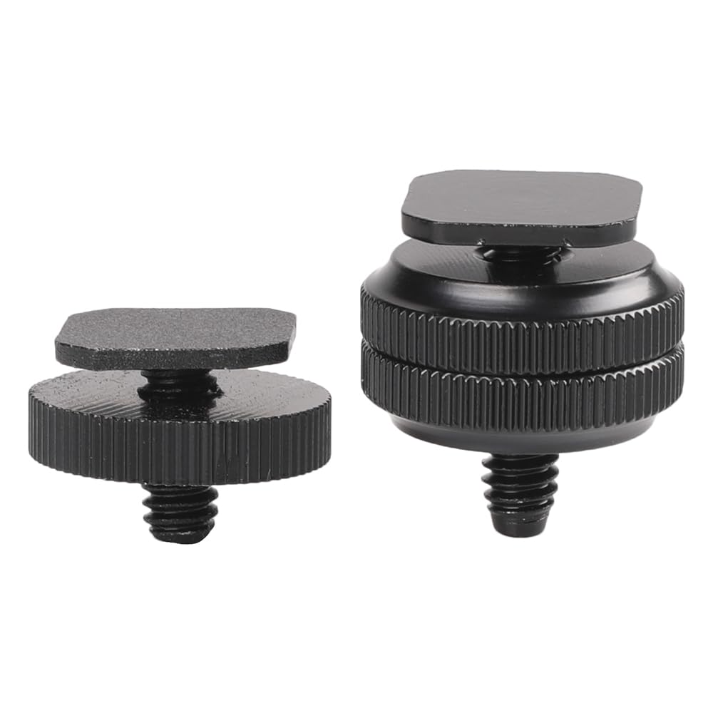 Camera Tripod Adapter Mount Kit 1/4 to 1/4 Screws, 1/4 to 3/8 Converter Thread Screw, Hot Shoe Male or Female Screw Set for Tripod Monopod Flash Plate
