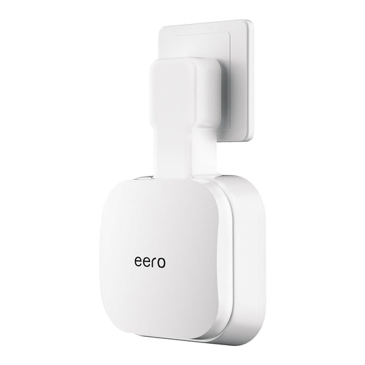 eero 7 Wall Mount, No Drill Outlet Bracket Holder Only Compatible with eero 7 Dual-Band Mesh Router, Cable Management - Space Saving (1 Pack)