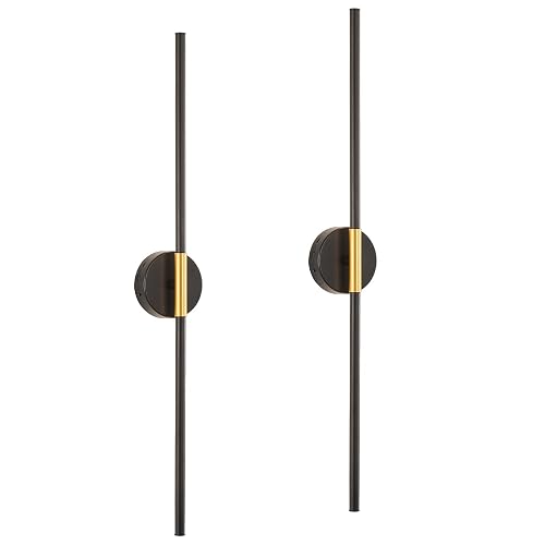 7Degobii Wireless Wall Sconce Battery Operated Set of 2 - Wireless Peel and Stick wall sconces wall Lamps for Living Room No Drill Lights for Living
