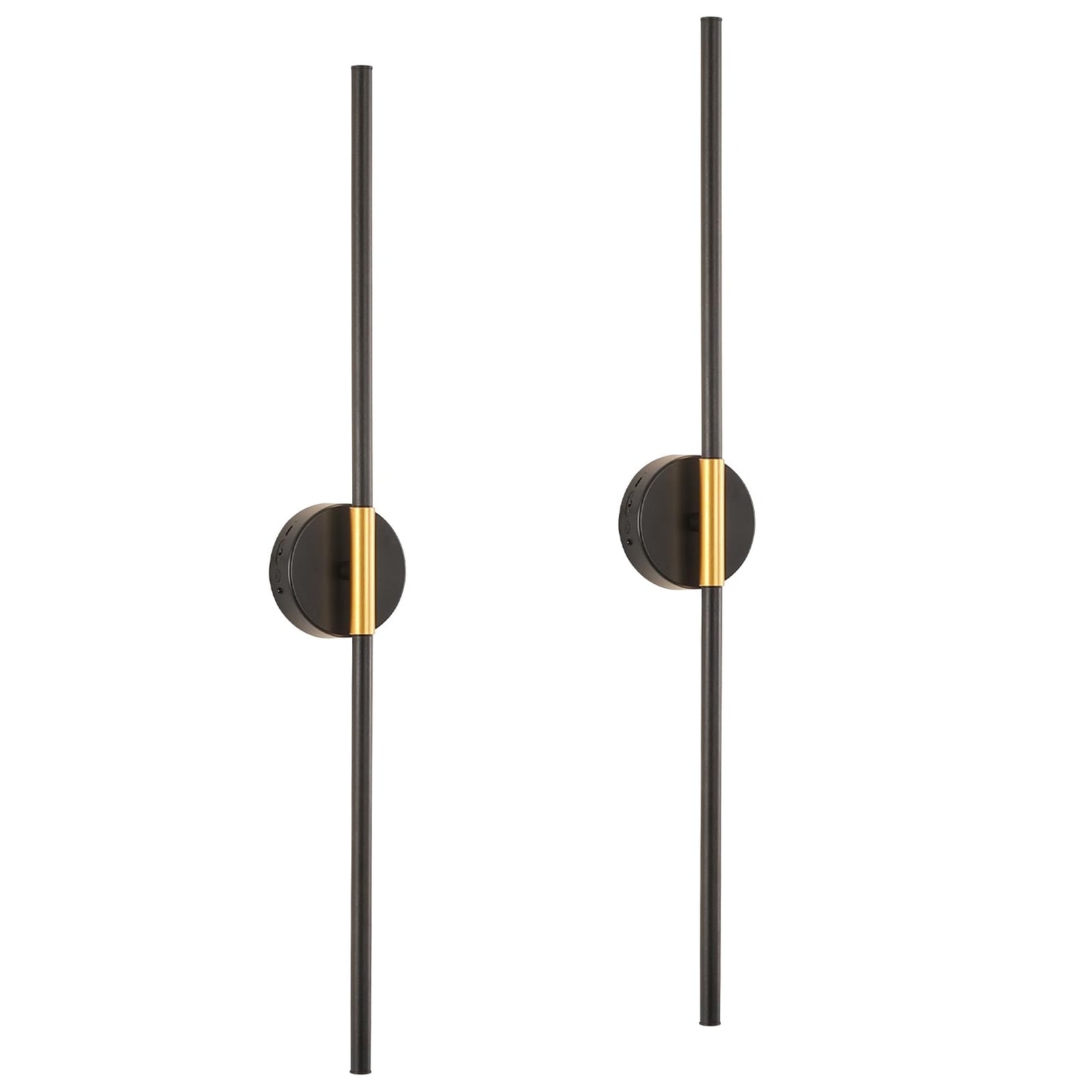 7Degobii Wireless Wall Sconce Battery Operated Set of 2 - Wireless Peel and Stick wall sconces wall Lamps for Living Room No Drill Lights for Living