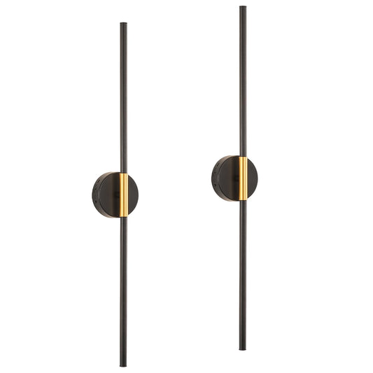 7Degobii Wireless Wall Sconce Battery Operated Set of 2 - Wireless Peel and Stick wall sconces wall Lamps for Living Room No Drill Lights for Living