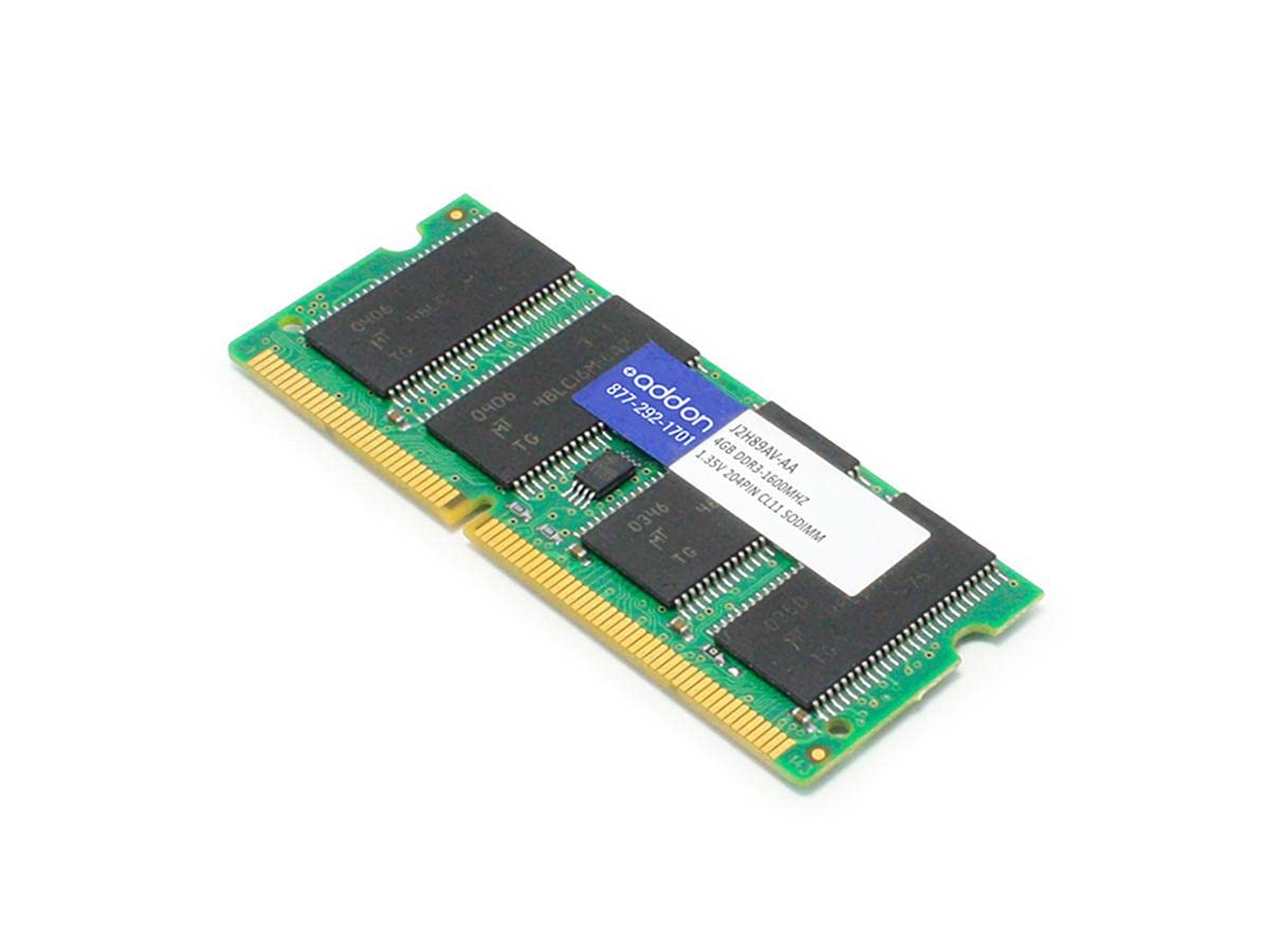 Addon J2H89AV-AA DDR3-4 GB - SO-DIMM 204-pin - 1600 MHz / PC3-12800 - CL11-1.35 V - unbuffered - Non-ECC