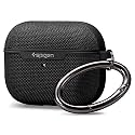 Spigen Urban Fit Designed for AirPods Pro Case (2019) Premium Fabric Cover with Carabiner - Black