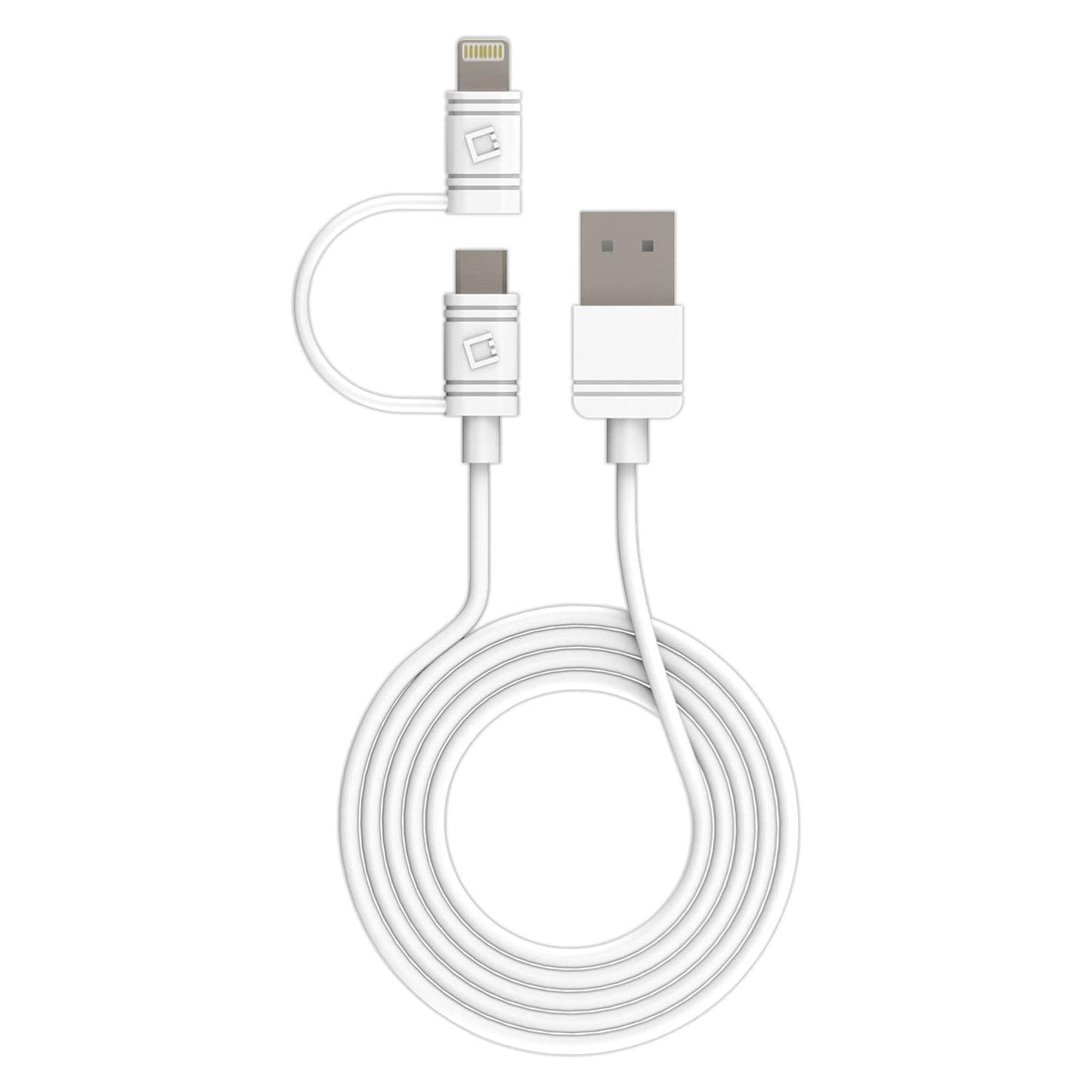 Cellet iPhone Charger Cable, iPhone Charging Cord with Micro-USB Connector Combo Compatible to iPhone 13 Pro Max Mini 12 Pro Max Mini 11 iPad Pro…