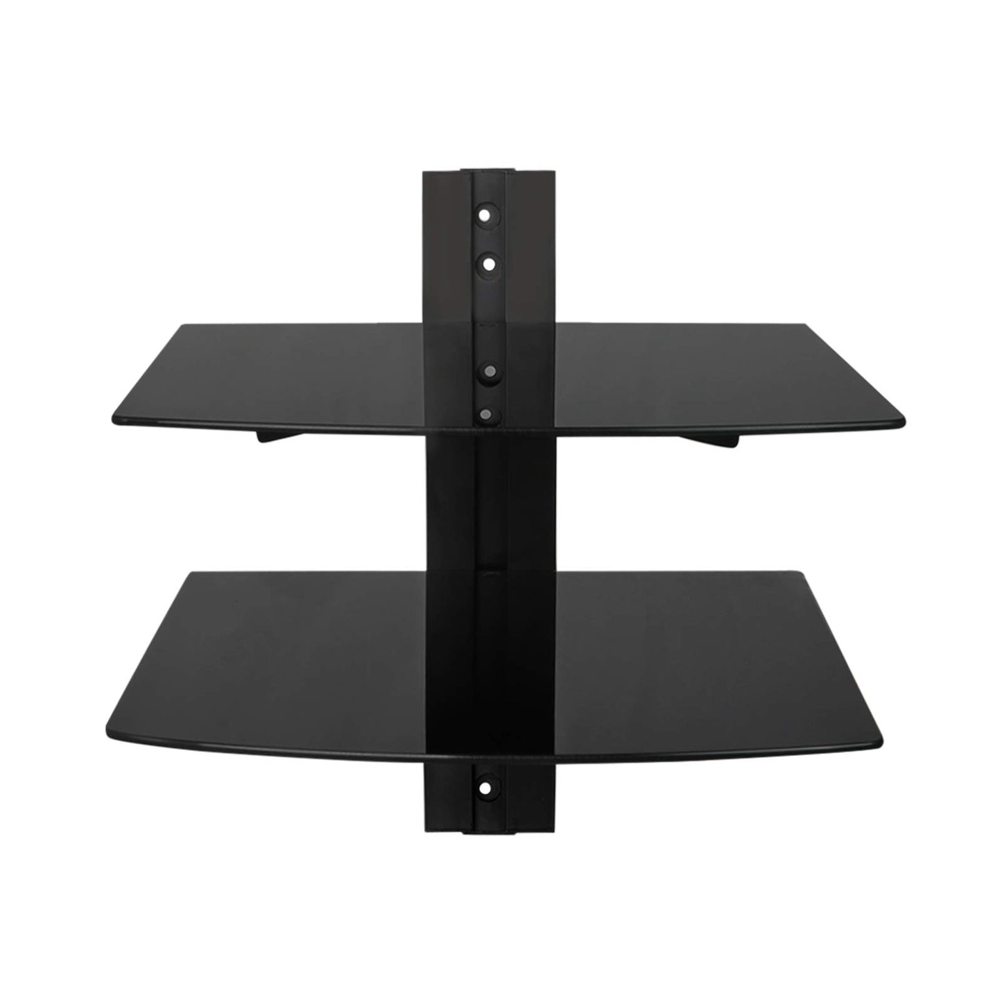MegaMounts DVD302 Tempered Glass Double Shelf Wall Mount