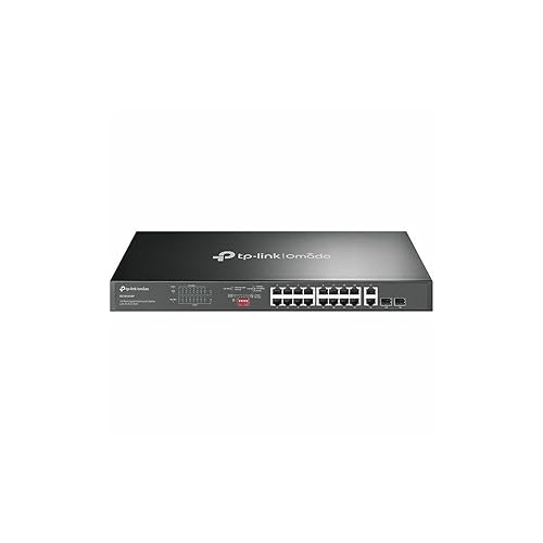 TP-Link Omada 18-Port Gigabit Ethernet PoE Unmanaged, 128 MB/s, Black (DS1018GMP)