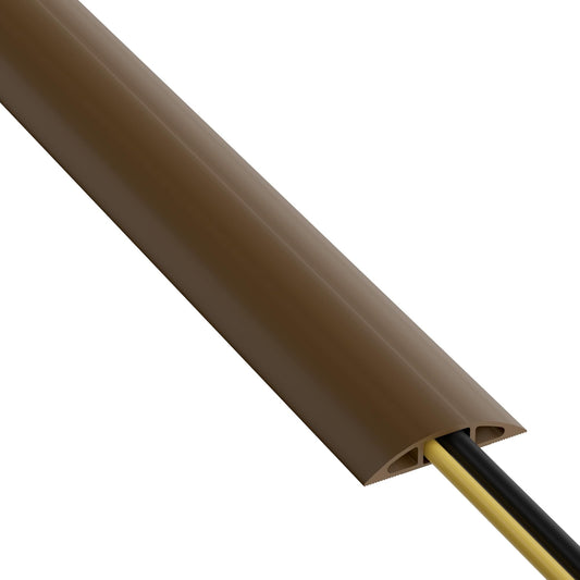 D-Line 30ft Floor Cord Cover, Floor Cable Protector, Extension Cord Cover, Protect Wires & Prevent Cable Trips, Cable Management Solution - Cord