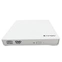 SANOXY® USB2.0 Slim DVD/CD RW Burner External Enclosure Caddy Case with SATA Connector for Laptop Notebook Burner, White