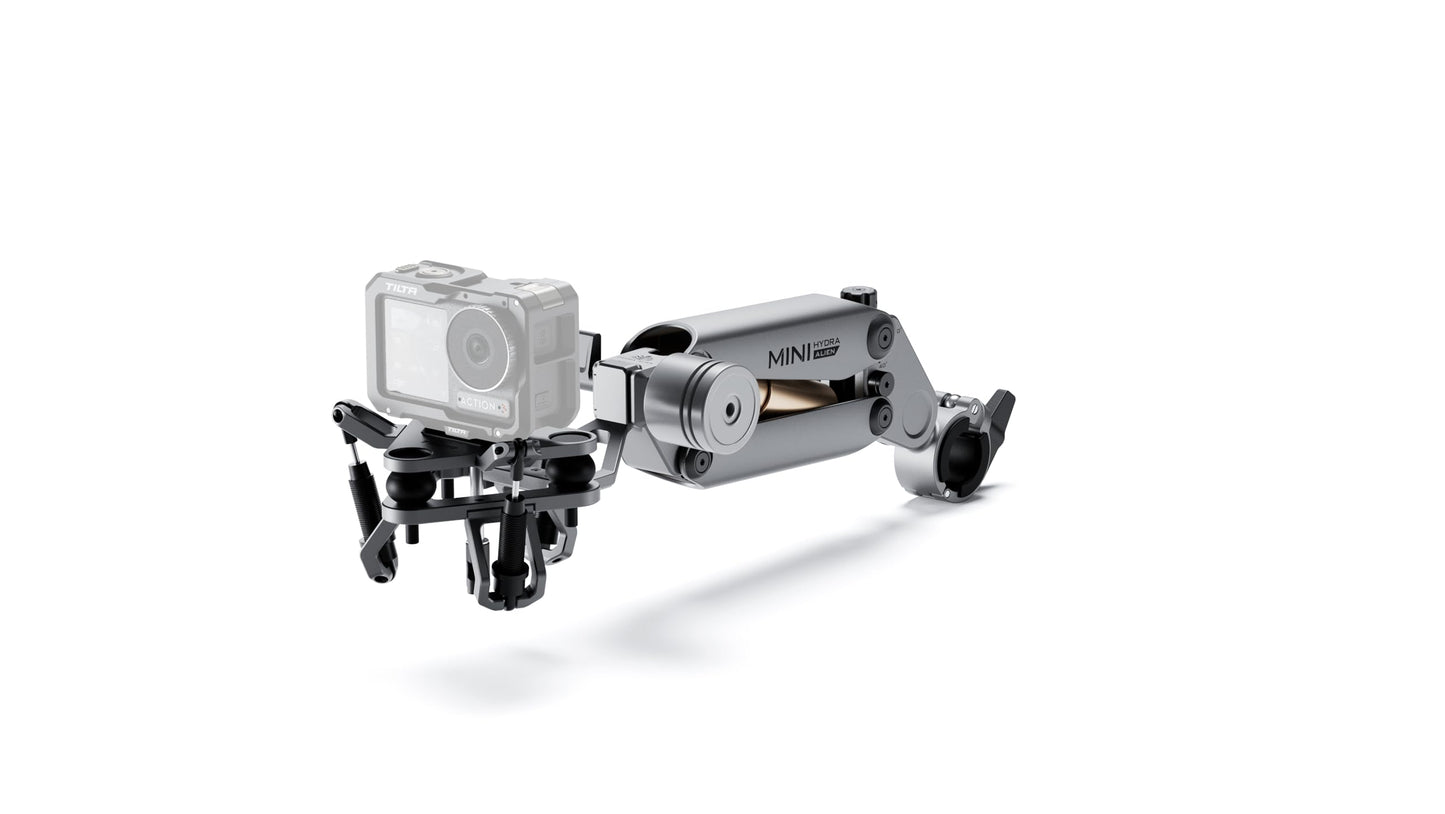 Tilta Hydra Alien Mini Biking Kit (Universal) Shock-Absorbing Arm with Hydraulic Damping | Compatible with DJI Action 3/4, Insta360 X4/X3, Action
