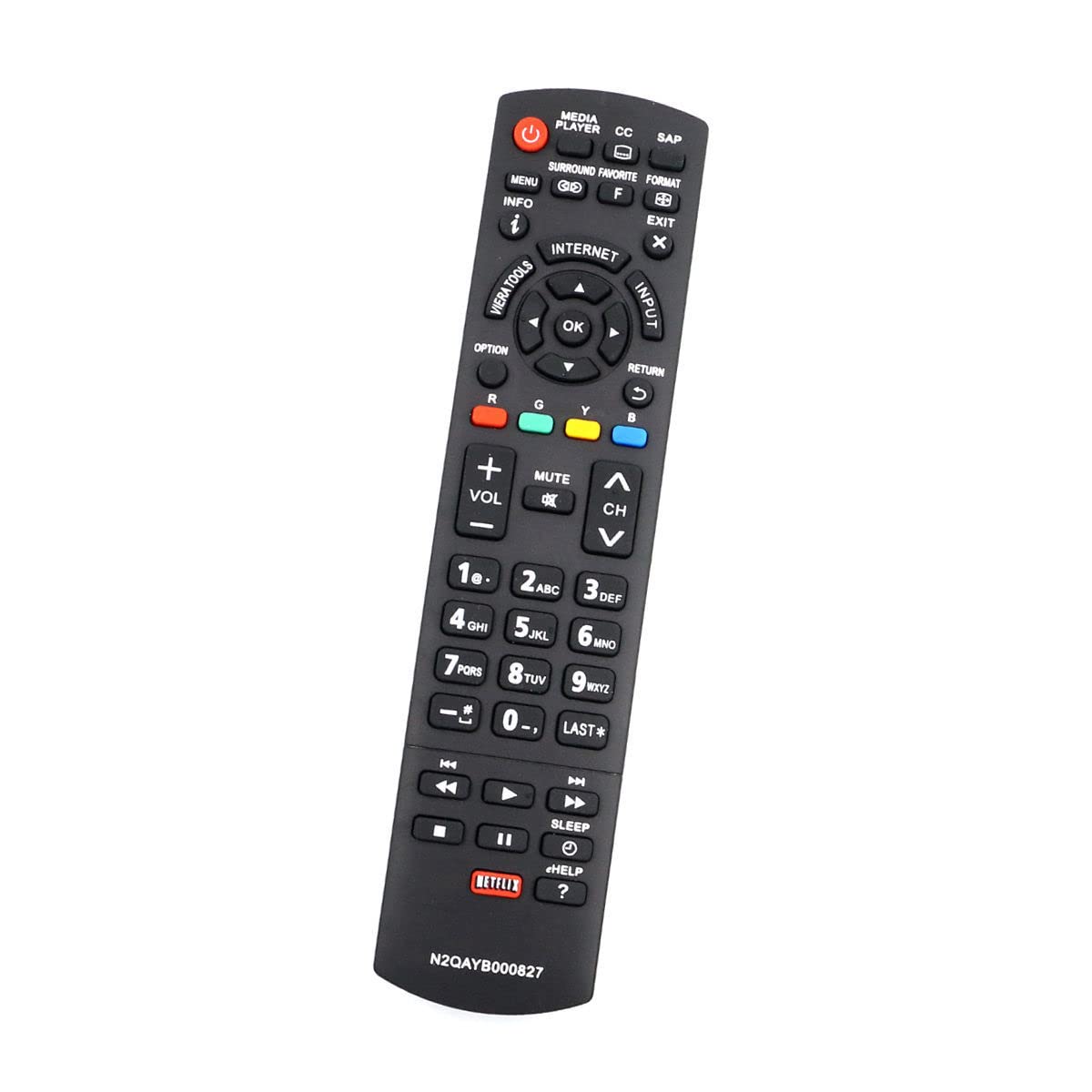 N2QAYB000827 Remote Control for Panasonic TV TC-P60S60 TC-P55S60 TC-P50S60