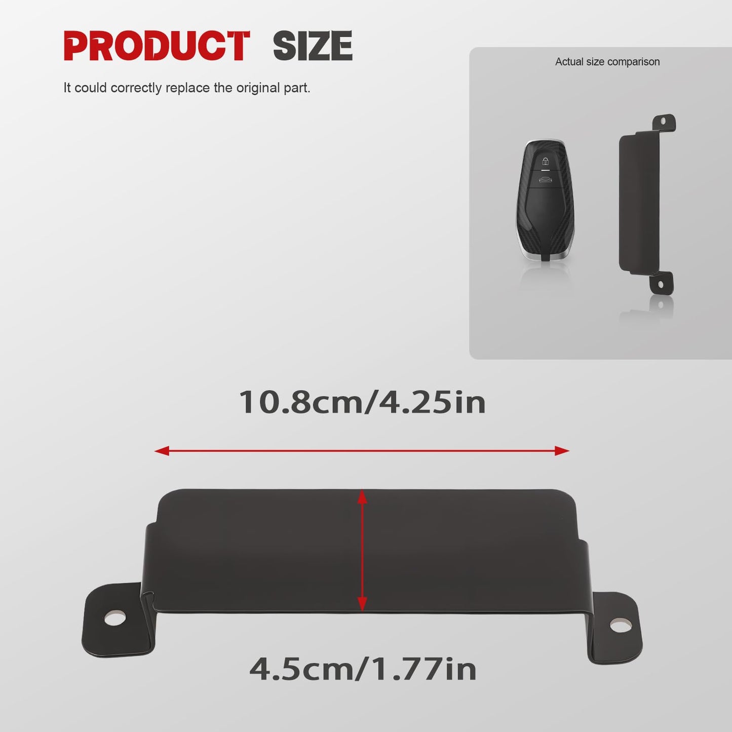 Anlseiod Anti-Theft Steel Neutral Cover Plate with Screws Compatible with 2015-2023 Charger SRT Hellcat Redeye,SRT Hellcat, Scatpack 392